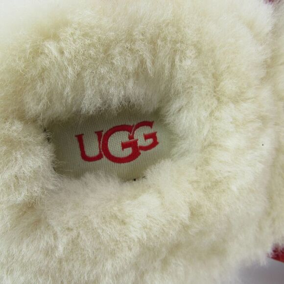 UGG Men\'s Scuff Logo Suede Slippers in Samba Red SZ 10 main image 8